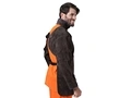 Split Cowhide Welding Apron with Stand Collar